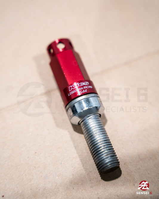 [IN STOCK] Project Kics Leggdura Racing Bolt M14 Ball Seat Bolt & Lock Set ZS44 (16 + 4 pcs) / M14x1.50 / Red (USED)
