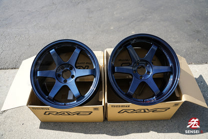 Volk TE37SL / 19x9.5 +22, 19x10.5 +35 / 5x112 / Azul Magnético 