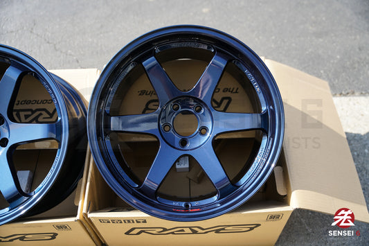 Volk TE37SL / 19x9.5 +22, 19x10.5 +35 / 5x112 / Azul Magnético 