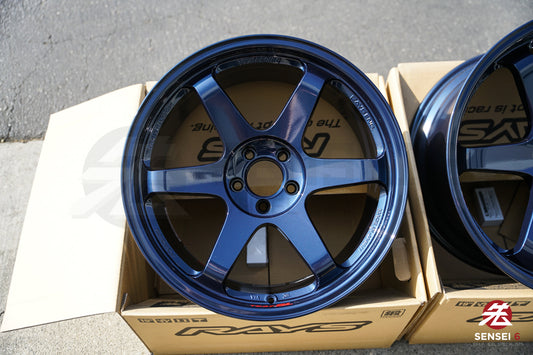 Volk TE37SL / 19x9.5 +22, 19x10.5 +35 / 5x112 / Azul Magnético 