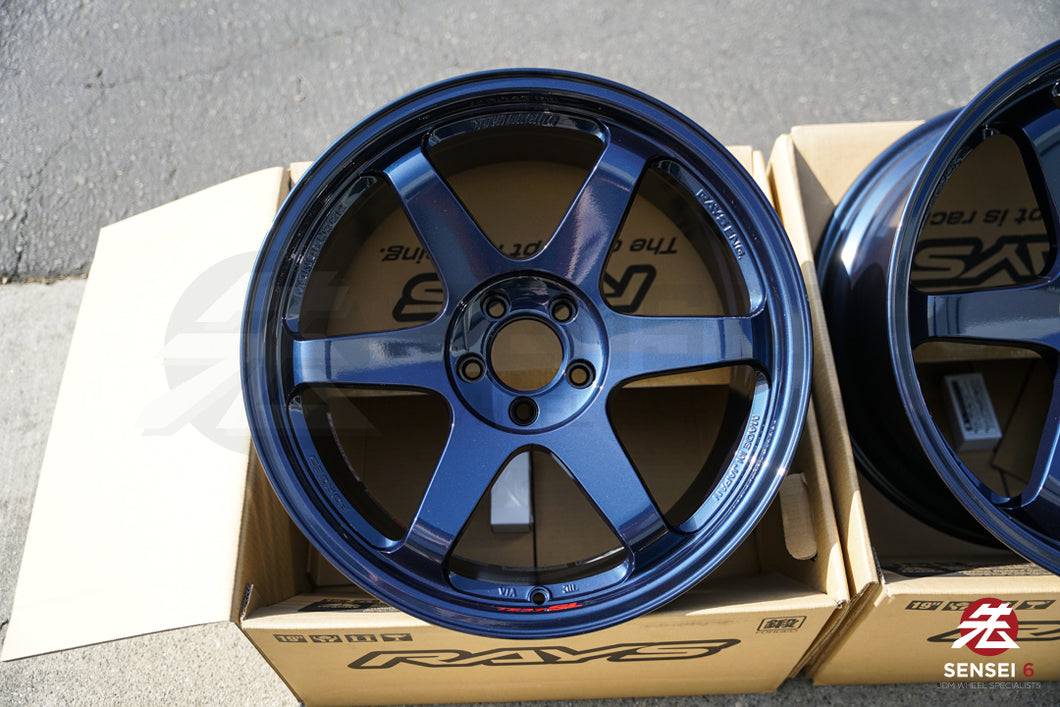 Volk TE37SL / 19x9.5 +22, 19x10.5 +35 / 5x112 / Mag Blue