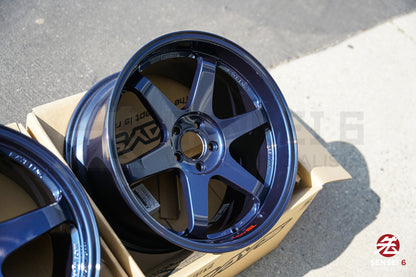 Volk TE37SL / 19x9.5 +22, 19x10.5 +35 / 5x112 / Azul Magnético 