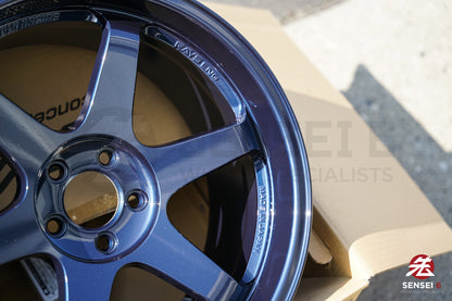 Volk TE37SL / 19x9.5 +22, 19x10.5 +35 / 5x112 / Azul Magnético 