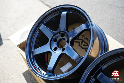 Volk TE37SL / 19x9.5 +22, 19x10.5 +35 / 5x112 / Azul Magnético 