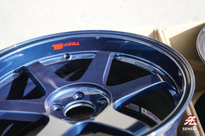 Volk TE37SL / 19x9.5 +22, 19x10.5 +35 / 5x112 / Azul Magnético 