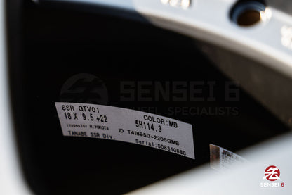 SSR GTV01 / 18x9.5 +22 / 5x114.3 / Negro mate