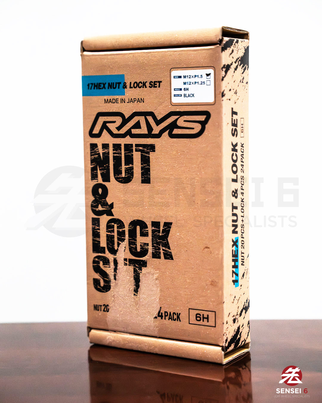 [IN STOCK] Rays 17Hex L31 Lock & Lug Set (20 + 4pcs) / M12x1.50 / Black