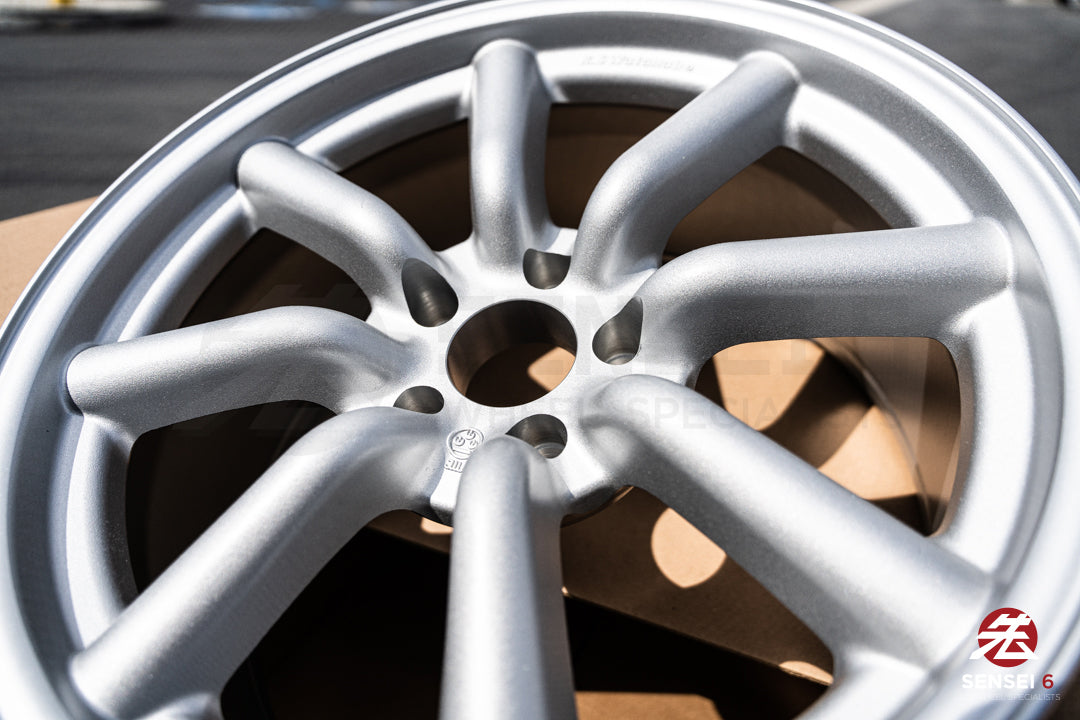 Ruedas RS Watanabe F8 de 19" (usadas) / 19x9,5 +30, 19x10,5 +25 / 5x114,3 / Plateado metalizado 