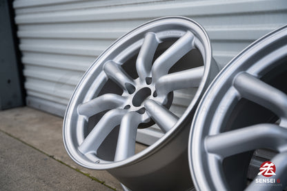 Ruedas RS Watanabe F8 de 19" (usadas) / 19x9,5 +30, 19x10,5 +25 / 5x114,3 / Plateado metalizado 