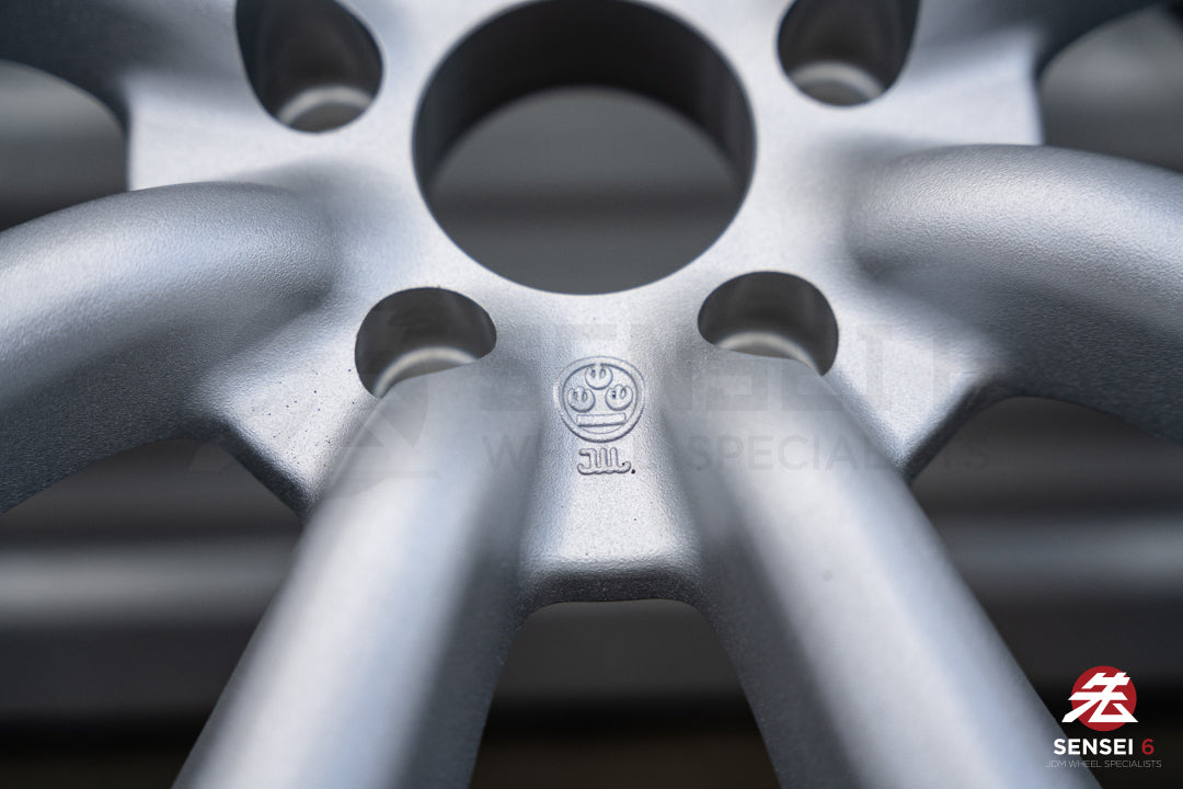 Ruedas RS Watanabe F8 de 19" (usadas) / 19x9,5 +30, 19x10,5 +25 / 5x114,3 / Plateado metalizado 