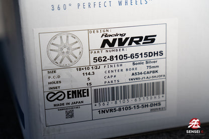 Enkei NVR5 / 18x10.5 +15 / 5x114.3 / Sonic Silver (SS)