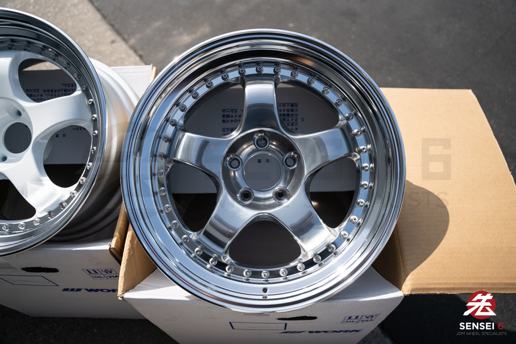 Work Meister S1 3P / 18x9.5 +24 / 5x114.3 / Buff Finish