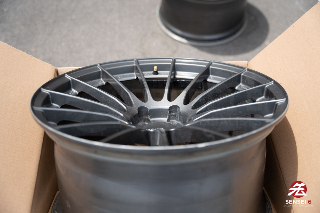 19" Enkei RS05RR (Used Wheels) / 5x114.3 / 19x10.5 +15 / Matte Gunmetal