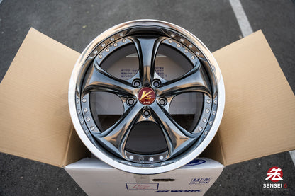 Work VSKF♯ / 18x9.5 +34, 18x9.5 +40 / 5x114.3 / Brilliant Silver Black (BSB)