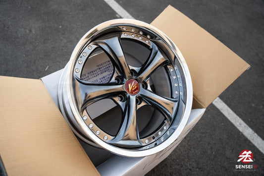 Work VSKF# / 18x9.5 +34 / 5x114.3 / Brilliant Silver Black (BSB)