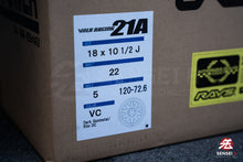Load image into Gallery viewer, Volk 21A / 18x9.5 +22, 18x10.5 +22 / 5x120 / Dark Gunmetal Rim DC (VC)
