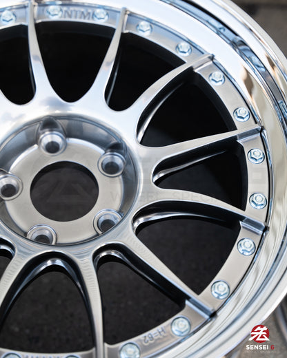 Ruedas NTM Pista de 18" [borde escalonado] (ruedas usadas, hechas a pedido)