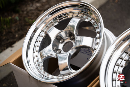 Work Meister S1 3P / 18x9.5 +24 / 5x114.3 / Buff Finish (PP)