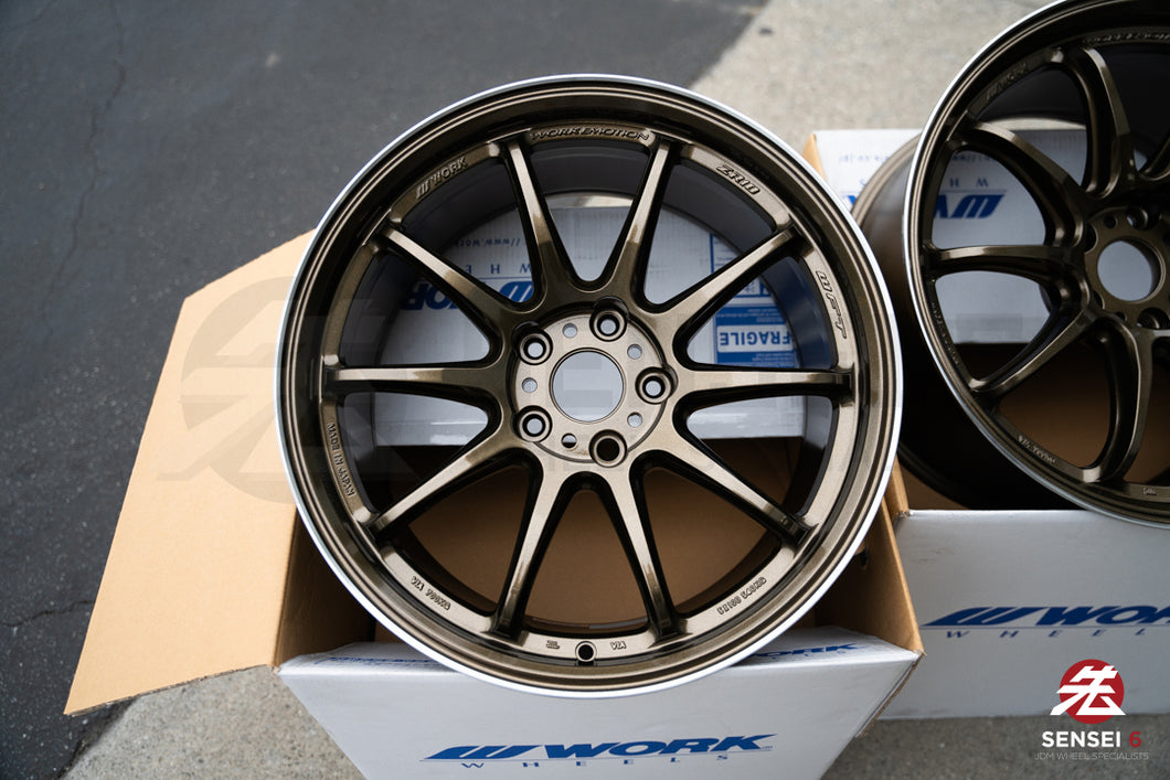 Work Emotion ZR10 1P / 18x9.5 +38 / 5x114.3 / Titanium Diamond Lip Cut (HGLC)