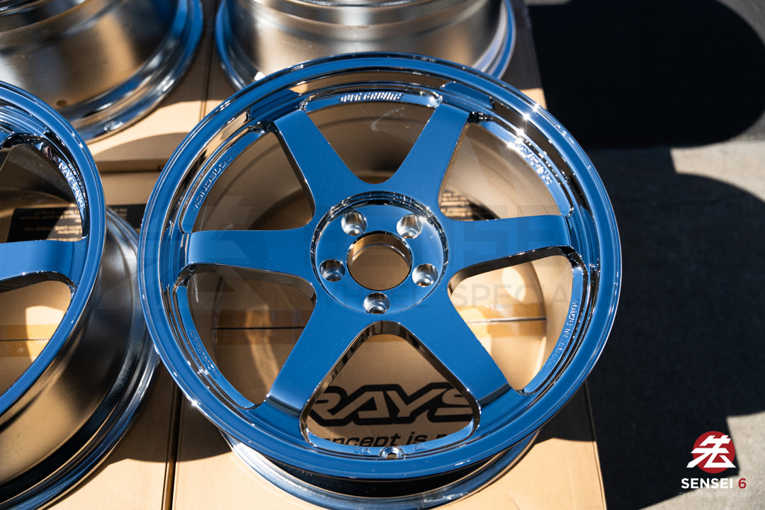 Volk TE37SL / 19x9.5 +22, 19x10.5 +35 / 5x112 / Chrome