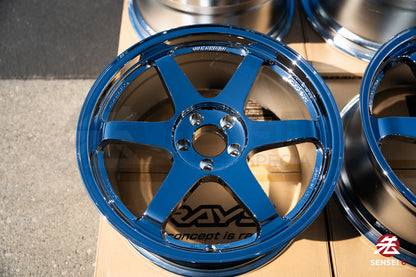 Volk TE37SL / 19x9.5 +22, 19x10.5 +35 / 5x112 / Chrome