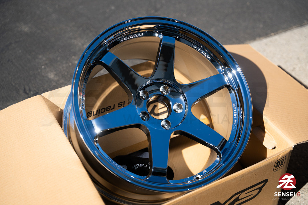 Volk TE37SL / 19x9.5 +22, 19x10.5 +35 / 5x112 / Chrome