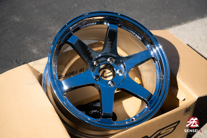 Volk TE37SL / 19x9.5 +22, 19x10.5 +35 / 5x112 / Chrome