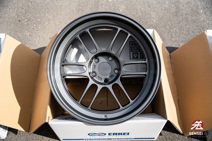 Enkei RPF1RS / 18x9.5 +12 / 5x114.3 / Matte Dark Gunmetallic (MDG)
