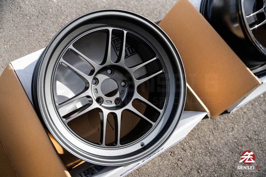 Enkei RPF1RS / 18x9.5 +12 / 5x114.3 / Matte Dark Gunmetallic (MDG)