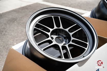 Enkei RPF1RS / 18x9.5 +12 / 5x114.3 / Matte Dark Gunmetallic (MDG)