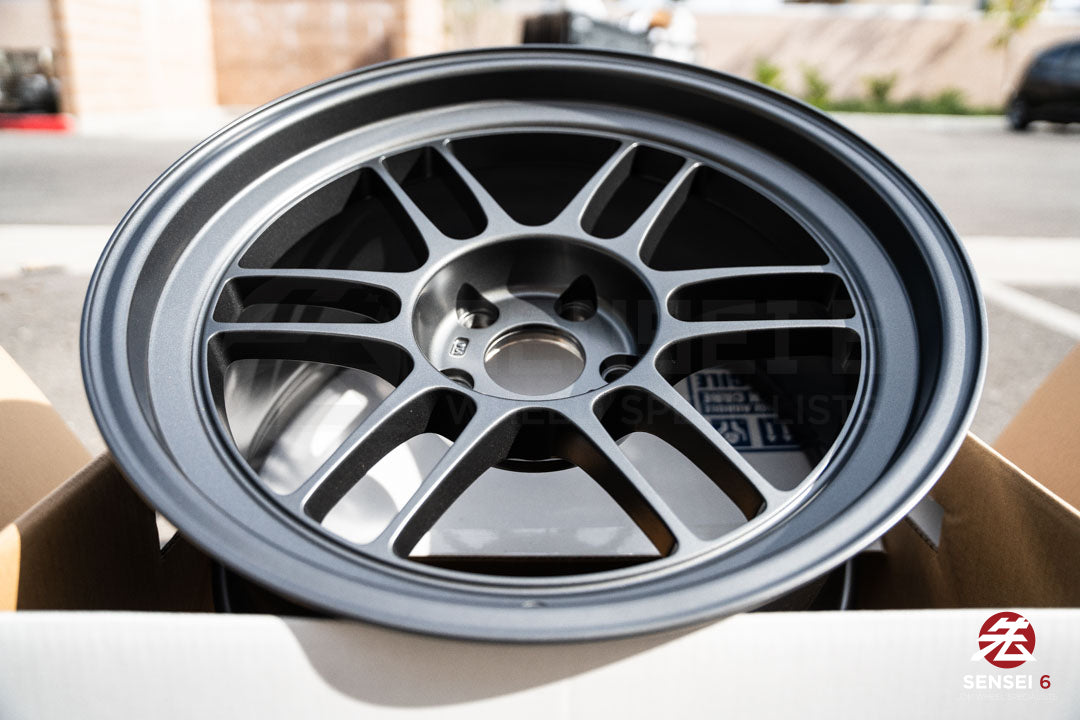 Enkei RPF1RS / 18x9.5 +12 / 5x114.3 / Matte Dark Gunmetallic (MDG)