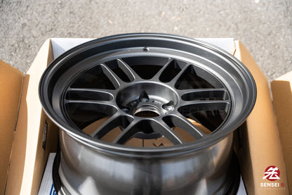 Enkei RPF1RS / 18x9.5 +12 / 5x114.3 / Matte Dark Gunmetallic (MDG)