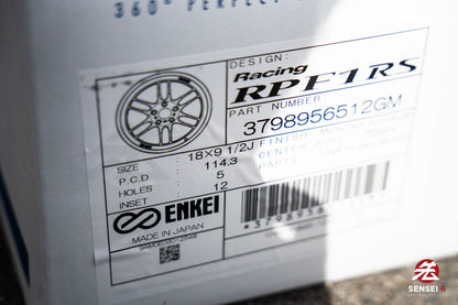 Enkei RPF1RS / 18x9.5 +12 / 5x114.3 / Matte Dark Gunmetallic (MDG)