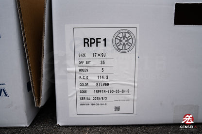 Enkei RPF1 / 17x9 +35 / 5x114.3 / F1 Silver (S)