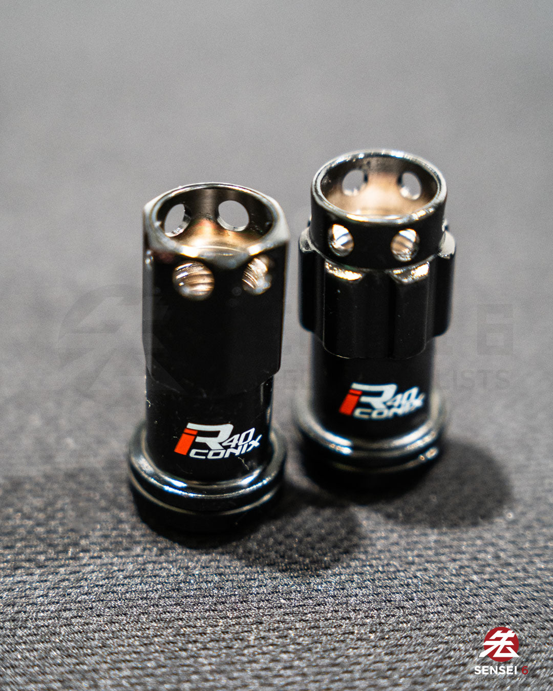 [SOLD OUT] Project Kics R40 iCONIX M14 Ball Seat Lock & Nut Set (16 + 4 pcs) / M14x1.50 / Black