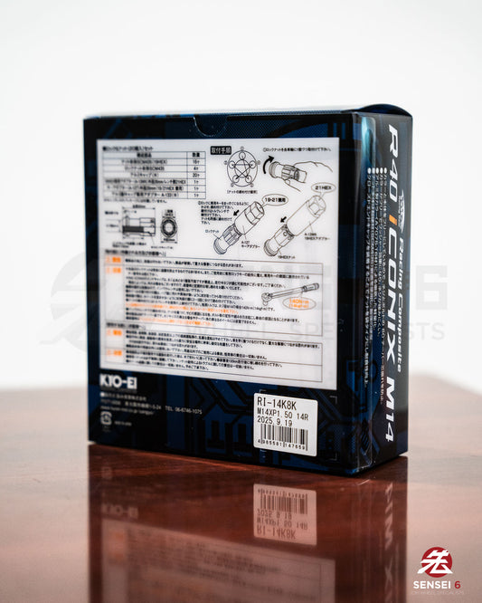 [SOLD OUT] Project Kics R40 iCONIX M14 Ball Seat Lock & Nut Set (16 + 4 pcs) / M14x1.50 / Black