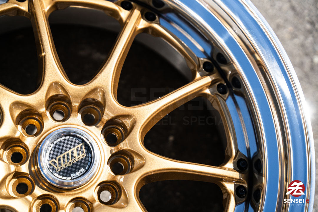 18" Volk GT-N [Step Lip] (Used Wheels) / 5x114.3 / 18x9.5 +18 / Gold