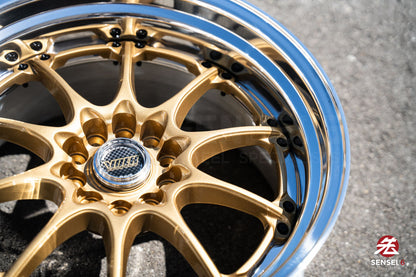 18" Volk GT-N [Step Lip] (Used Wheels) / 5x114.3 / 18x9.5 +18 / Gold