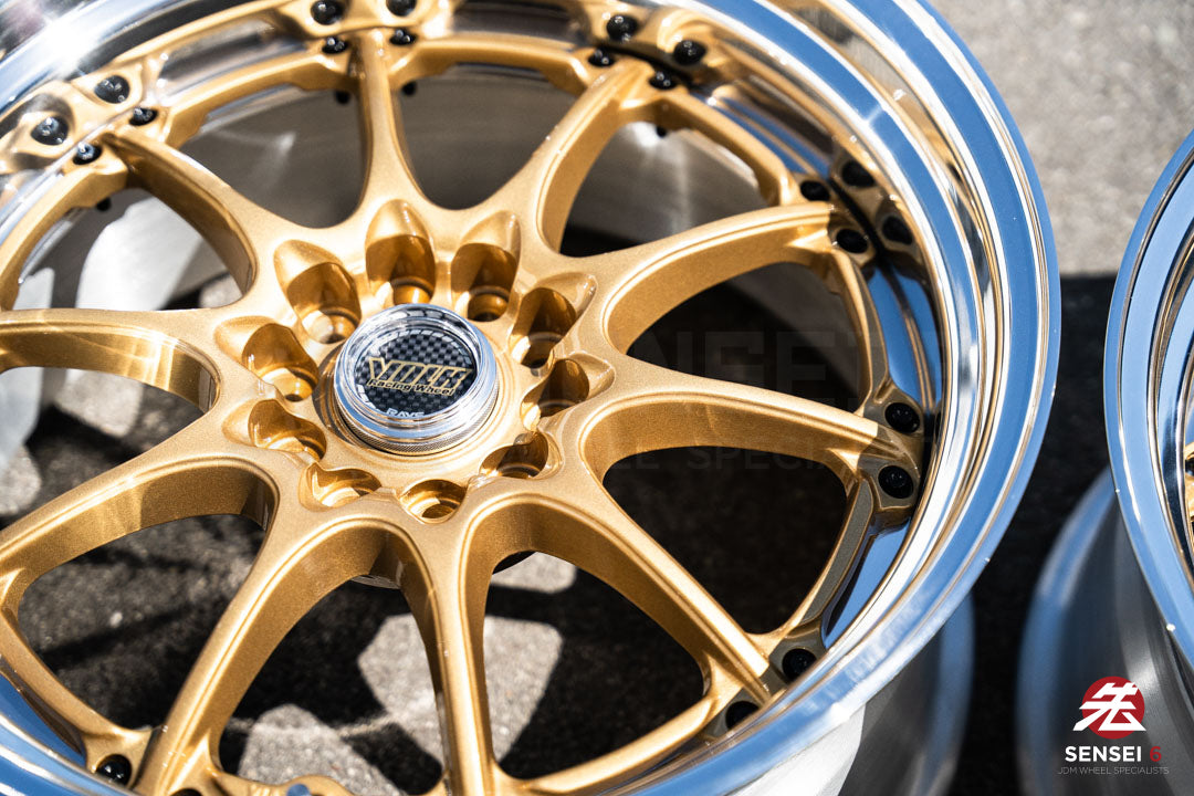 18" Volk GT-N [Step Lip] (Used Wheels) / 5x114.3 / 18x9.5 +18 / Gold