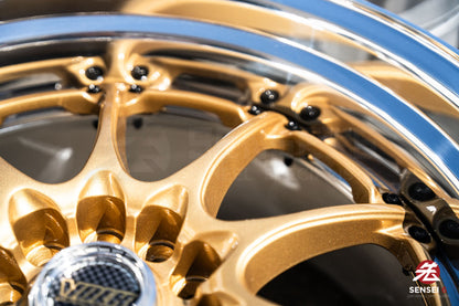 18" Volk GT-N [Step Lip] (Used Wheels) / 5x114.3 / 18x9.5 +18 / Gold