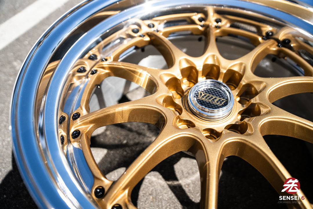 18" Volk GT-N [Step Lip] (Used Wheels) / 5x114.3 / 18x9.5 +18 / Gold