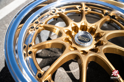 18" Volk GT-N [Step Lip] (Used Wheels) / 5x114.3 / 18x9.5 +18 / Gold