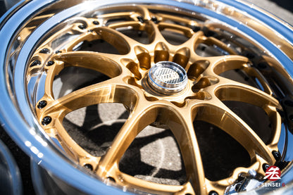 18" Volk GT-N [Step Lip] (Used Wheels) / 5x114.3 / 18x9.5 +18 / Gold