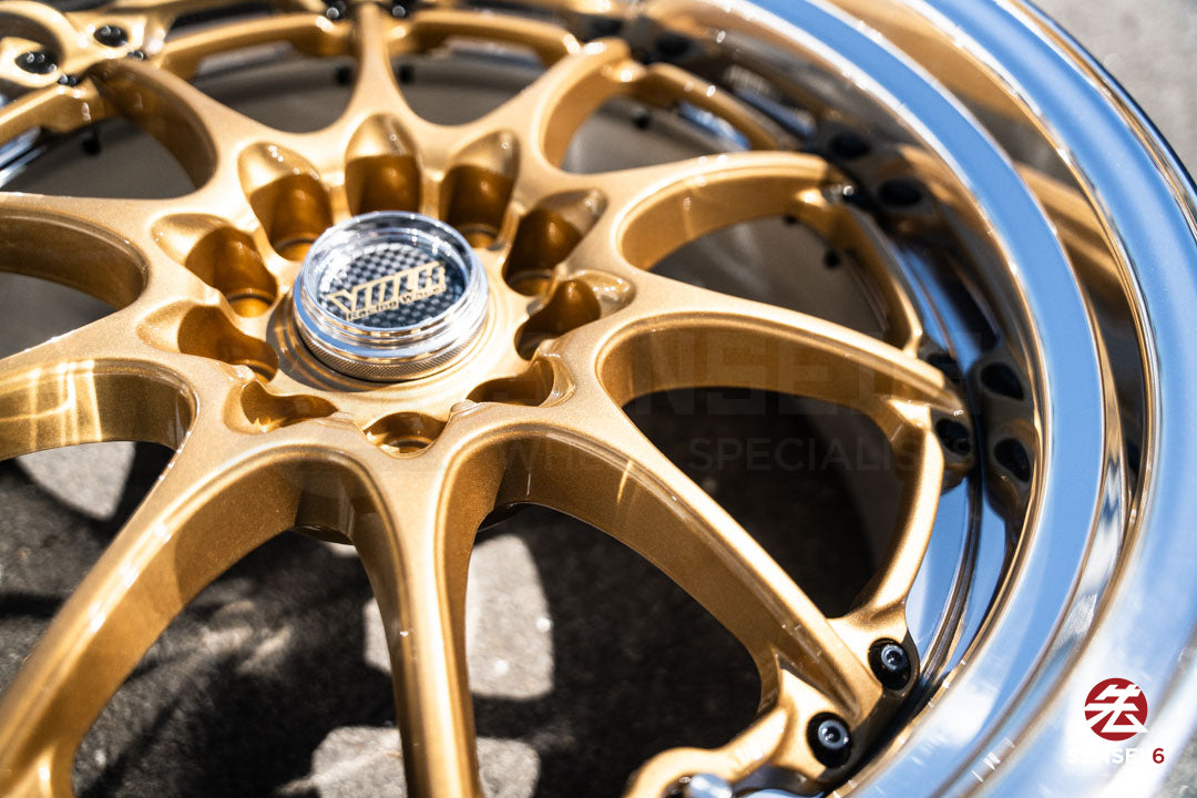 18" Volk GT-N [Step Lip] (Used Wheels) / 5x114.3 / 18x9.5 +18 / Gold