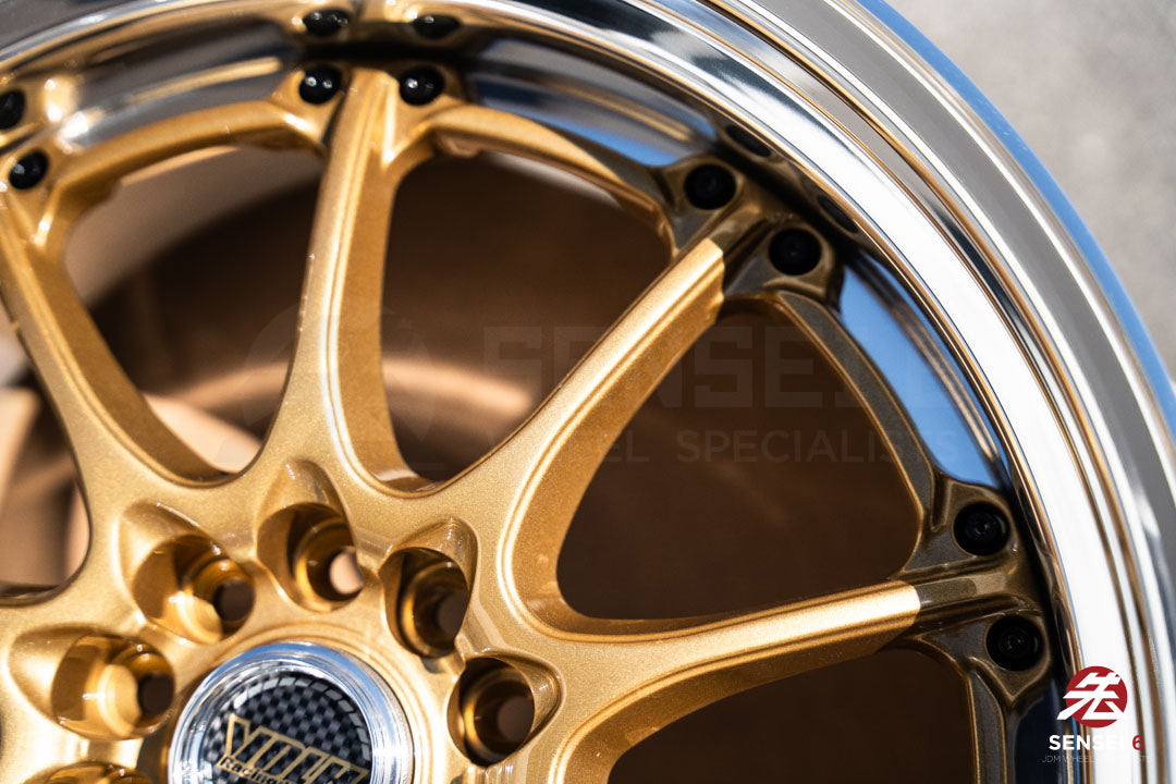 18" Volk GT-N [Step Lip] (Used Wheels) / 5x114.3 / 18x9.5 +18 / Gold