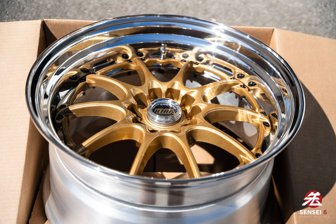 18" Volk GT-N [Step Lip] (Used Wheels) / 5x114.3 / 18x9.5 +18 / Gold