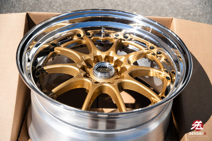 18" Volk GT-N [Step Lip] (Used Wheels) / 5x114.3 / 18x9.5 +18 / Gold