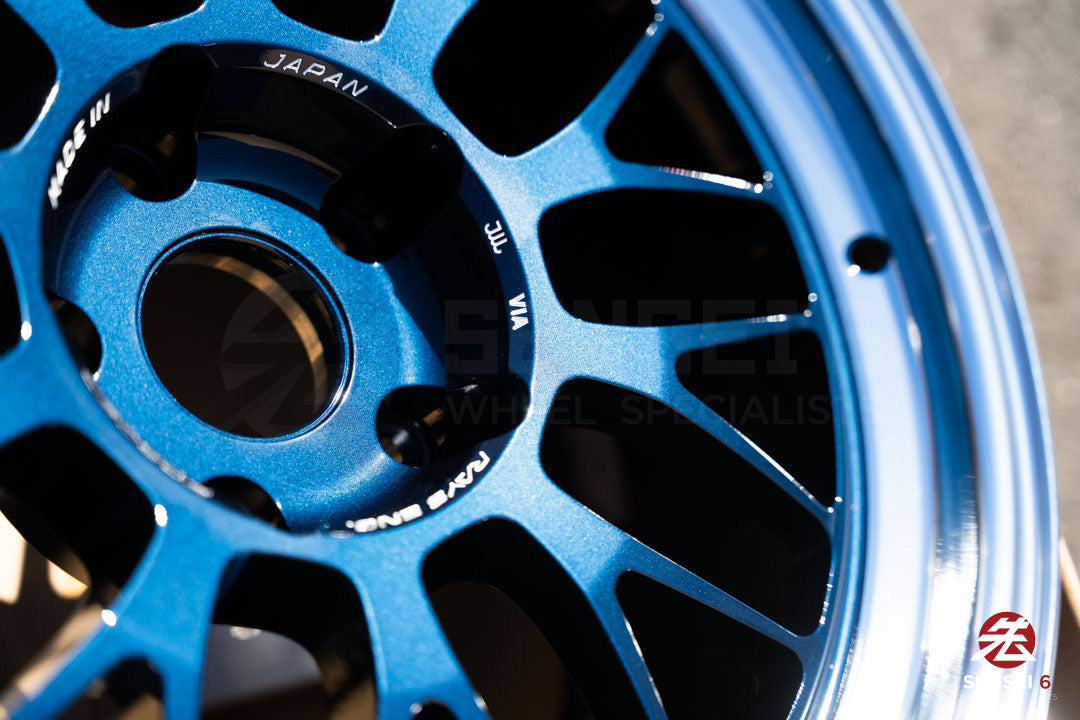 Volk 21A / 18x9.5 +22 / 5x120 / マグブルーリム DC (BL)