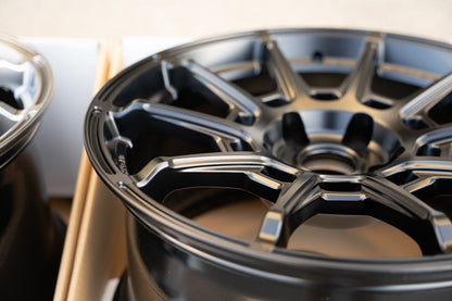 AME Galerna Refino / 18x9.5 +38 / 5x114.3 / Negro Mate