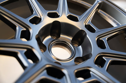 AME Galerna Refino / 18x9.5 +22 / 5x114.3 / Negro Mate